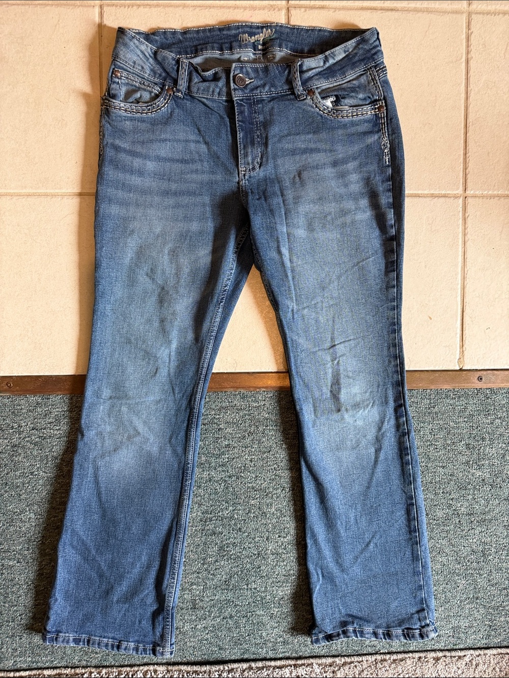 Wrangler Women Medium Blue Bootcut Jeans